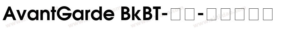 AvantGarde BkBT-常规字体转换